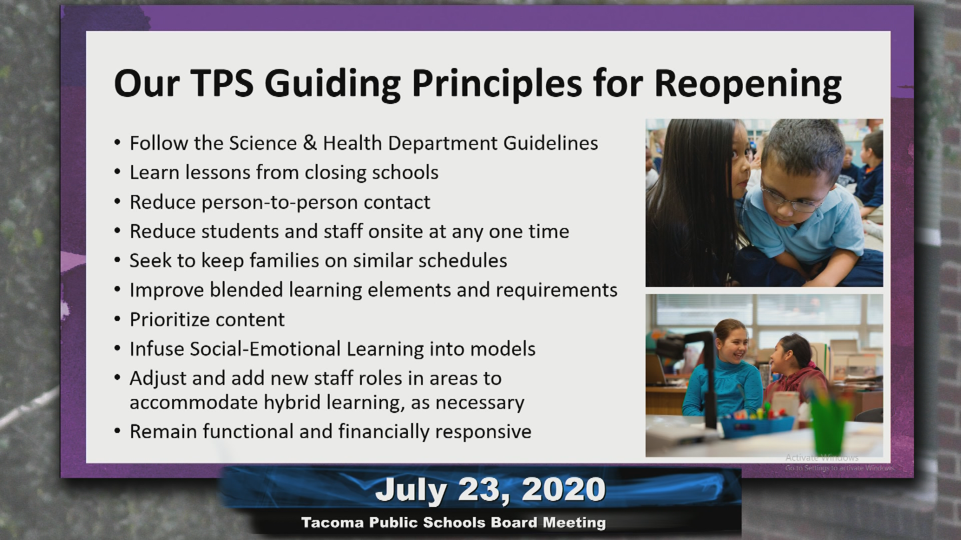 Thumbnail image for July 23, 2020 Board Meeting